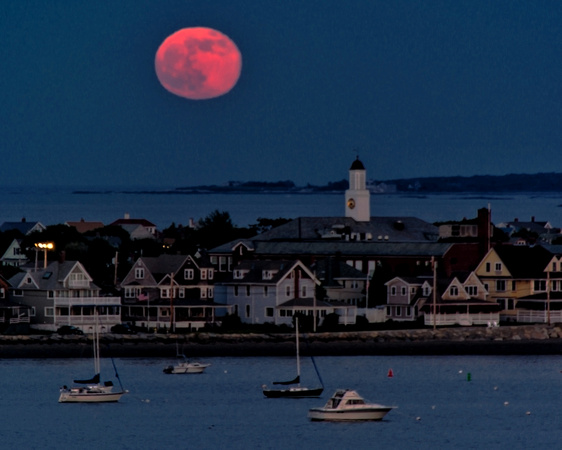 Strawberry Moon over Hull (8x10)