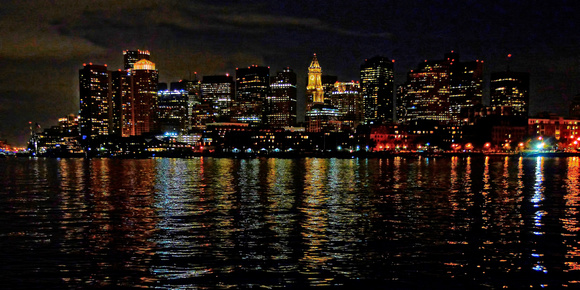 Boston Night Skyline (4x8)