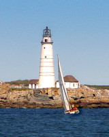 Sailing by Boston Light