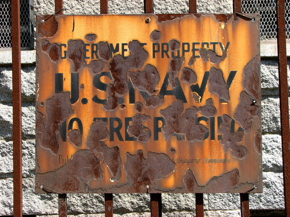 Charlestown Gov't Property Sign