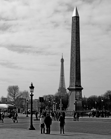 Obelisk and Tower, Paris